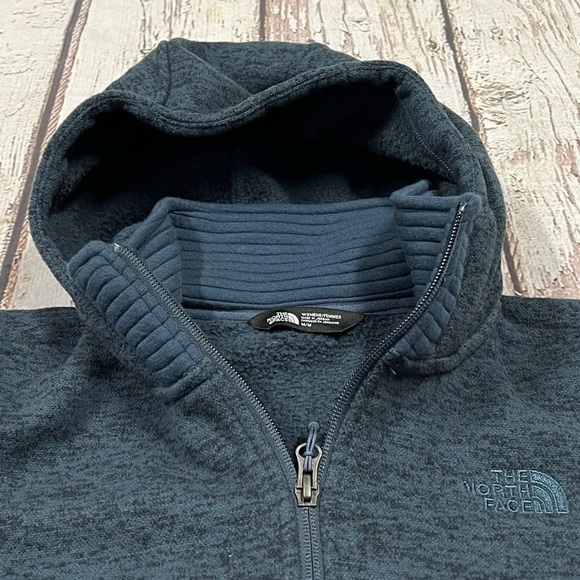 Women's The North Face Fleece Pullover Hooded Zip Up Fleece Jacket - Picture 5 of 10